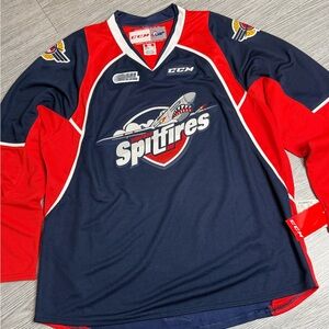 Windsor Spitfires CCM CHL OHL Hockey Jersey Sz Large Mens Sewn Stitched New Tags